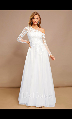 House white one shoulder - white,